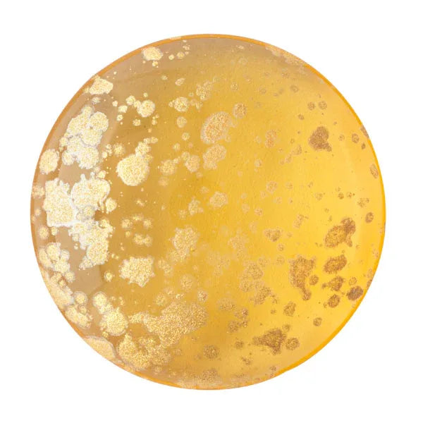 Cabochon par Puca® - Light Topaz Splash Gold 25 mm, 1 styck Les perles par Puca® - Paris