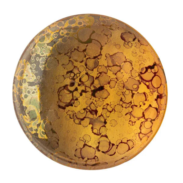 Cabochon par Puca® - Light Topaz Bronze 25 mm, 1 styck Les perles par Puca® - Paris