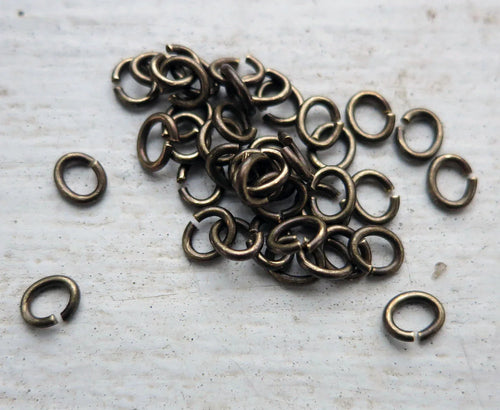 Bindringar Bronsfärgade - Ovala 3,5x4,5mm, 50-pack Grekisk Metall
