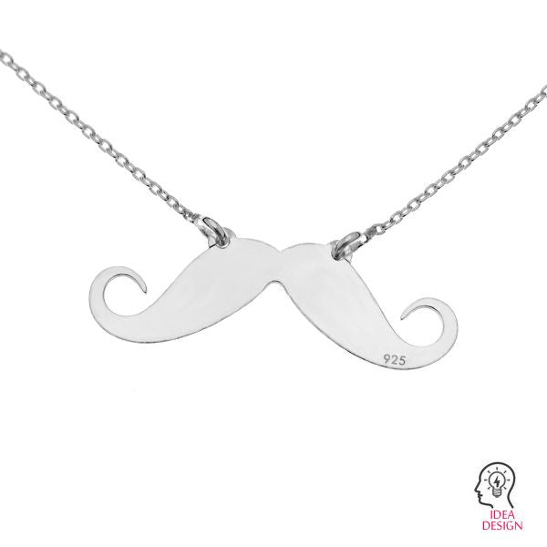 Connector 925 Silver 18K Rose Gold - Mustasch 30mm 1 styck Hilmas Pyssel