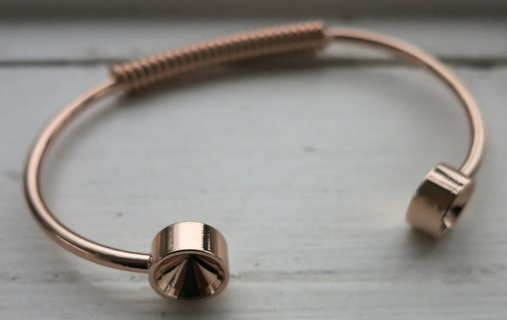 Roséguldfärgad Armbandsstomme för Chaton SS39 - 1 styck Grekisk Metall