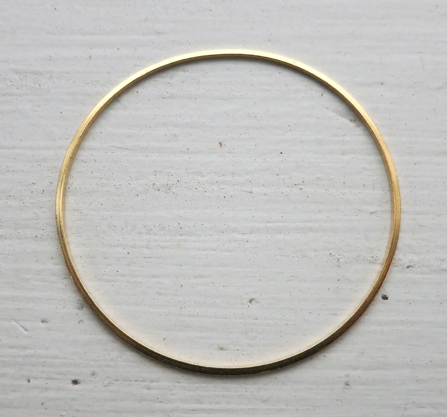 Cirkel 24k Guldpläterad - 45mm 1 styck Grekisk Metall