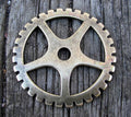 Hänge bronsfärgad - Kugghjul 50mm, 1 styck Grekisk Metall