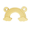 Connector 925 Silver 24K Gold - Regnbåge 13mm 1 styck Hilmas Pyssel