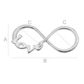 Connector 925 Silver - Evighetstecken Infinity Love 1 styck Hilmas Pyssel