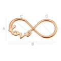 Connector 925 Silver 18K Rose Gold - Evighetstecken Infinity 1 styck Hilmas Pyssel