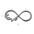 Connector 925 Silver Svart Rhodium - Evighetstecken Infinity Love 1 styck Hilmas Pyssel