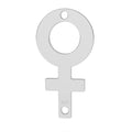 Connector 925 Silver - Kvinnotecken 1 styck Hilmas Pyssel