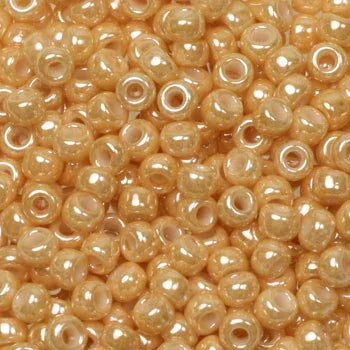 Miyuki Seed Beads - Ceylon Light Caramel 8/0, 10 gram Miyuki