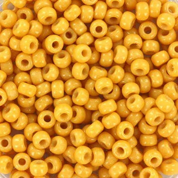 Miyuki Seed Beads - Duracoat Opaque Banana 8/0, 10 Gram Miyuki