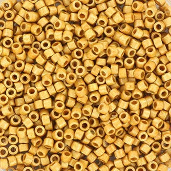 Miyuki Delica - Duracoat Galvanized Matte Gold 11/0, 5 gram Miyuki