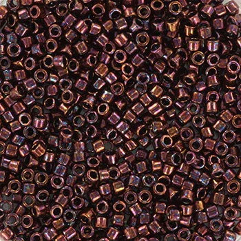 Miyuki Delica - Metallic Dark Raspberry 11/0, 5 gram Miyuki