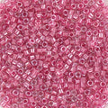 Miyuki Delica - Sparkling Peony Pink lined Crystal 11/0, 5 gram Miyuki