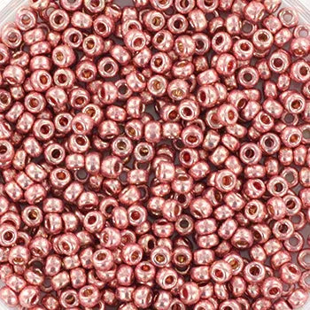 Miyuki Seed Beads - Duracoat Galvanized Dark Coral 11/0, 10 gram Miyuki