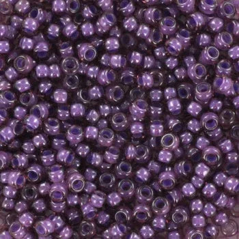 Miyuki seed beads - Fancy Lined Lavender 11/0, 10 gram Miyuki