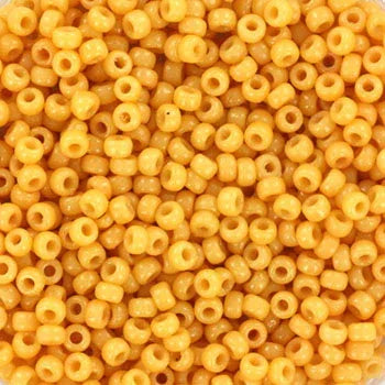 Miyuki Seed Beads - Duracoat Opaque Banana 11/0, 10 gram Miyuki