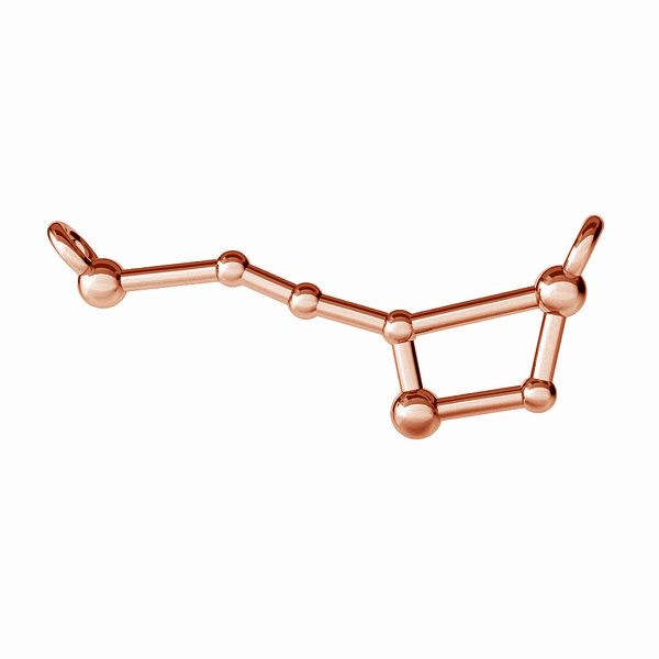 Connector 925 Silver 18K Rose Gold - Karlavagnen 1 styck Hilmas Pyssel