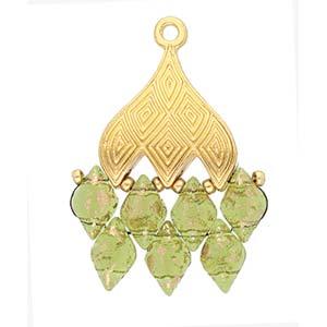 Cymbal Element - Tourlos 24K Gold Plated 2-pack Beadsmith