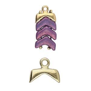 Cymbal Element - Koutalas Antique brass plated 2-pack Beadsmith