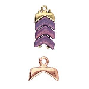 Cymbal Element - Koutalas Rose Gold Plated 2-pack Beadsmith