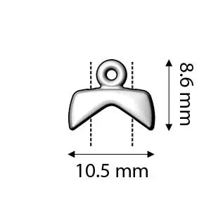 Cymbal Element - Koutalas Rose Gold Plated 2-pack Beadsmith