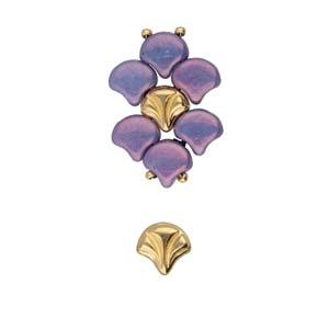 Cymbal Element - Maltas 24K Gold Plated 2-pack Beadsmith