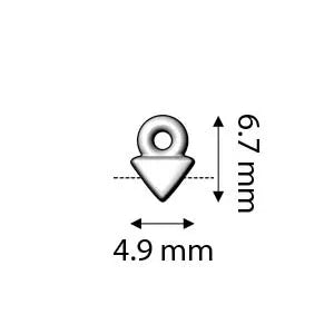 Cymbal Element - Agali 24k Gold Plated 2-pack Beadsmith