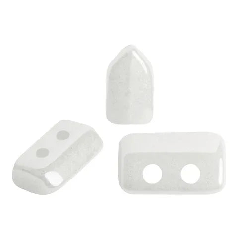 Piros® Par Puca® - Opaque White Ceramic Look, 10 gram Les perles par Puca® - Paris