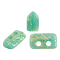 Piros® Par Puca® - Opaque Green Turquoise Splash, 10 gram Les perles par Puca® - Paris