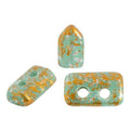 Piros® Par Puca® - Opaque Green Turquoise Tweedy, 10 gram Les perles par Puca® - Paris