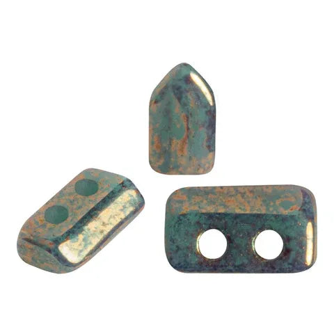 Piros® Par Puca® - Opaque Green Turquoise Bronze, 10 gram Les perles par Puca® - Paris
