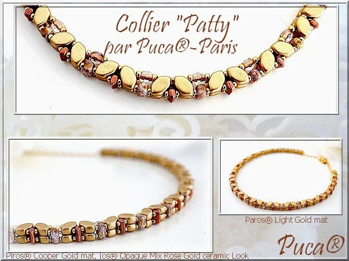 Mönster halsband - Patty Les perles par Puca® - Paris