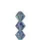Tjeckiska MC Bicone - Light Sapphire AB 3 mm - 1 sträng Preciosa