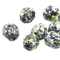 Tjeckiska Firepolish - Tweedy Gold 8mm, 1 sträng Hilmas Pyssel