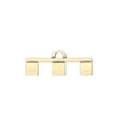 Cymbal Element - Piperi III Antique Brass Plated 2-pack Beadsmith