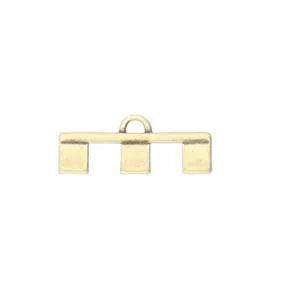 Cymbal Element - Piperi III Antique Brass Plated 2-pack Beadsmith