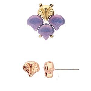 Cymbal Element Örhängen - Limani Rose Gold plated 2-pack Beadsmith