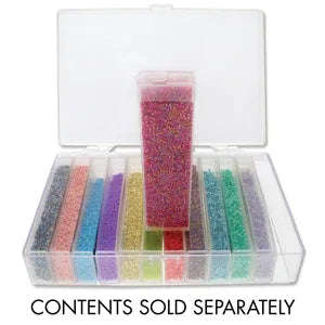 Pärlförvaring - Flip Top Ask med 12 Askars Set Beadsmith