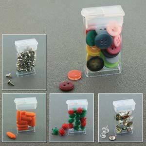 Pärlförvaring - Flip top ask 4,7 x 2,5 cm 20-pack Beadsmith