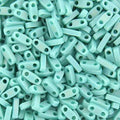 Miyuki Quarter Tila - Matte Opaque Turquoise AB 5x1,2mm Miyuki