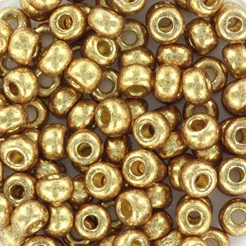 Miyuki Seed Beads - Duracoat Galvanized Champagne 6/0, 10 gram Miyuki
