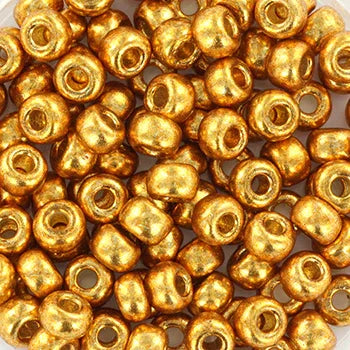 Miyuki Seed Beads - Duracoat Galvanized Yellow Gold 6/0, 10 gram Miyuki