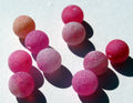 Frostad krackelerad agat - Rosa 10 mm 1 sträng Hilmas Pyssel