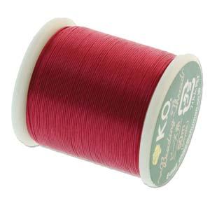 K.O pärltråd - Scarlet Pink, 1 rulle K.O Beading Thread