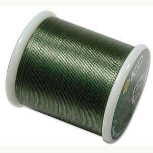 K.O pärltråd - Olive, 1 rulle K.O Beading Thread