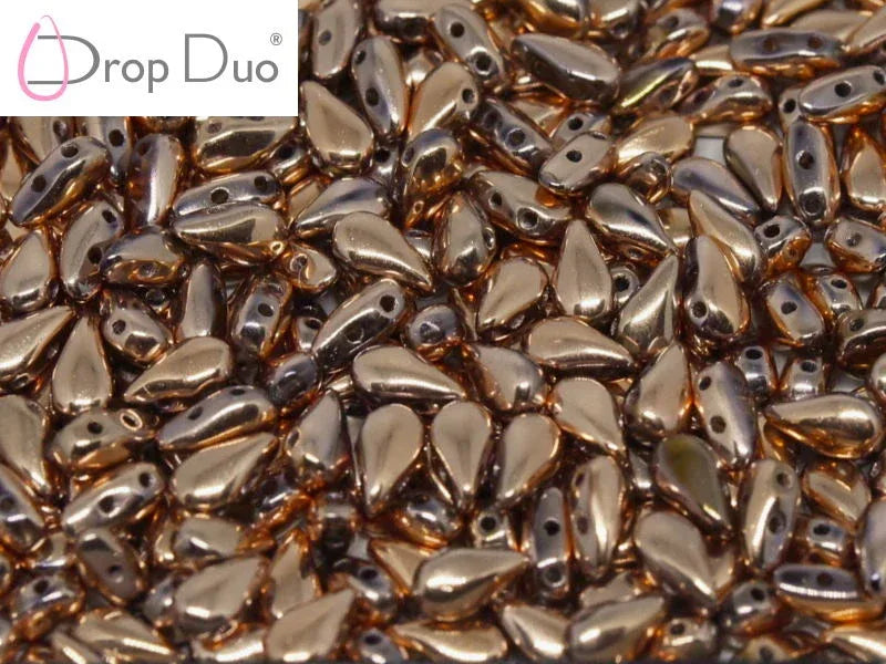 DropDuo® - Crystal Full Capri Gold 3x6mm, 30-pack Hilmas Pyssel