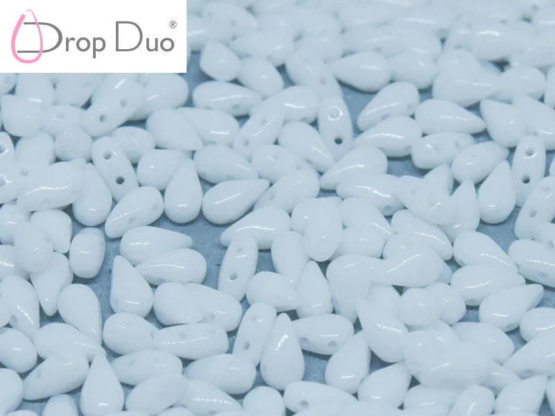 DropDuo® - Chalk White 3x6mm, 30-pack Hilmas Pyssel
