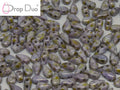 DropDuo® - Chalk White Lila Gold Luster 3x6mm 30-pack Hilmas Pyssel