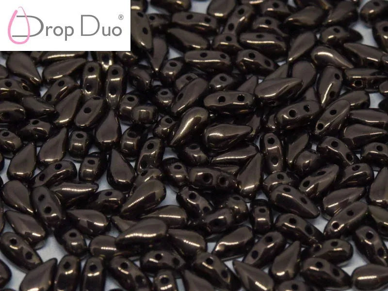 DropDuo® - Jet Bronze 3x6mm, 30-pack Hilmas Pyssel