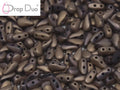 DropDuo® - Jet Full Capri Gold Matted 3x6mm, 30-pack Hilmas Pyssel